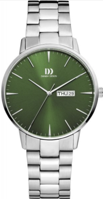 Danish Design Akilia zilver/groen herenhorloge