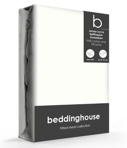 Beddinghouse Splittopper Hoeslaken Jersey-Lycra Offwhite-180 x 200/220 cm