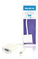 Valueline VLMB37850W02 0,20 m stekker naar bus Mini Displayport Adapter - Wit