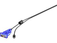Renkforce USB 2.0, Serieel Aansluitkabel [1x USB-C stekker - 1x D-sub stekker 9-polig] CRS-232 Vergulde steekcontacten