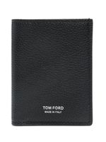 TOM FORD porte-cartes en cuir à logo imprimé - Noir - thumbnail