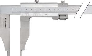 Promat Werkplaatsschuifmaat | DIN 862 | 250 mm | snavellengte 75 mm - 4000851131 4000851131