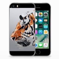 Hoesje maken Apple iPhone SE | 5S Watercolor Tiger - thumbnail