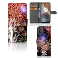 Motorola Moto G32 Wallet Case met Pasjes Vuurwerk - thumbnail