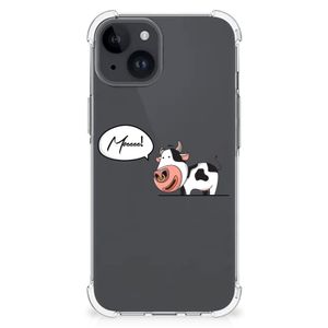 iPhone 15 Plus Stevig Bumper Hoesje Cow