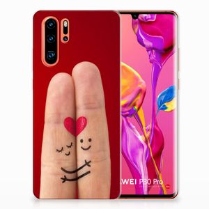 Huawei P30 Pro Silicone Back Cover Liefde - Origineel Romantisch Cadeau