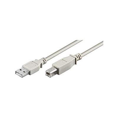 Goobay 50954 USB 2.0-kabel met hoge snelheid, grijs, 3 m kabellengte