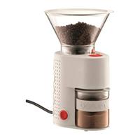 BODUM - 10903-913EURO-3 - Bistro - Elektrische koffiemolen, roestvrijstalen slijpschijf - 160 W - wit