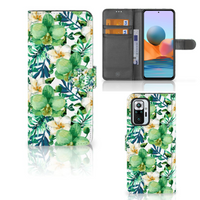 Xiaomi Redmi Note 10 Pro Hoesje Orchidee Groen - thumbnail