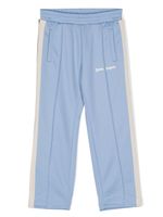 Palm Angels Kids pantalon de jogging à logo imprimé - Bleu