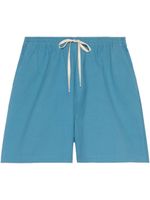 Gucci x Freya Hartas bee-embroidered canvas shorts - Bleu