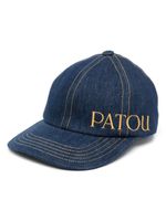 Patou casquette en jean à logo brodé - Bleu - thumbnail