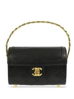 CHANEL Pre-Owned sac à main à rabat (1986-1988) - Noir - thumbnail