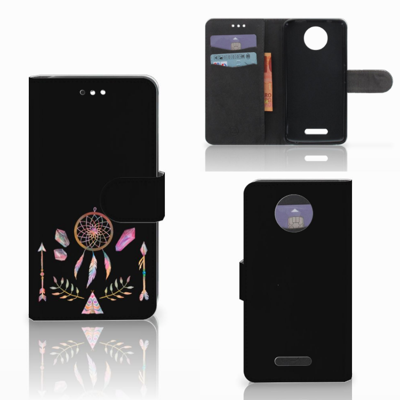 Motorola Moto C Plus Leuk Hoesje Boho Dreamcatcher