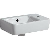 Geberit Renova Compact fontein met kraangat rechts met overloop 40x25x15cm wit 276140000