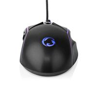 Gaming Muis - Bedraad - 800/1200 / 2400/3200 / 4800/7200 dpi - Instelbare DPI - Aantal knoppen: 6 - Rechtshandig - 1.50 m - LED