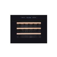 Vinata Soprana Wijnklimaatkast Inbouw - Zwart - Wijnkoelkast 24 flessen - 45.3 x 59.2 x 56.3 cm - Wijnkast glazen deur
