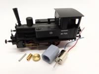 micromotor HF009C motor ombouwset voor Fleischmann BR 98.75 DB/DRG/CSD/NS/SNCF, u.a. - thumbnail