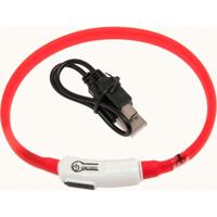 Kattenhalsband LED Visio Light Rood 20 - 35 cm Flamingo Rood