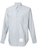 Thom Browne Grosgrain Placket Oxford Shirt - Bleu - thumbnail