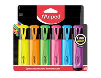 Markeerstift Maped set ÃƒÆ' 6 standaard kleuren