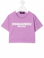 DSQUARED2 KIDS t-shirt en coton à logo imprimé - Rose