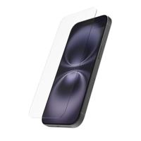 Hama Beschermglas voor mobiele telefoon iPhone 16 (displaybescherming, ultra-helder, anti-vingerafdruk, montagehulp, volledige bescherming 9H ultradun, case-friendly, krasbestendig, displayglas iPhone
