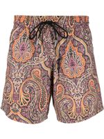 ETRO short de bain à imprimé cachemire - Noir