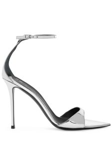 Giuseppe Zanotti sandales Intriigo 90 mm à effet métallisé - Argent