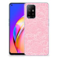 OPPO A94 5G | Reno5 Z TPU Case White Flowers