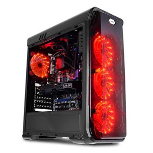 LC-Power Gaming 988B - Red Typhoon Midi Tower Zwart