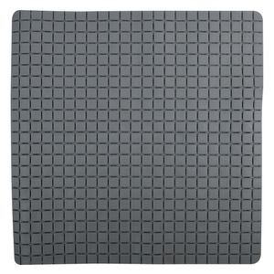 MSV Douche/bad anti-slip mat badkamer - rubber - grijs - 54 x 54 cm