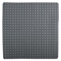 MSV Douche/bad anti-slip mat badkamer - rubber - grijs - 54 x 54 cm - thumbnail