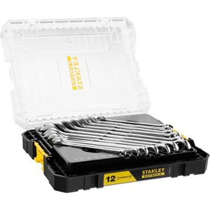 Stanley Koffers FMMT98104-0 | FatMax | Tstak | Ringsteeksleutelset | 12-Delig - FMMT98104-0