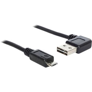 DeLOCK USB 2.0 5m USB-kabel USB A Micro-USB B Zwart