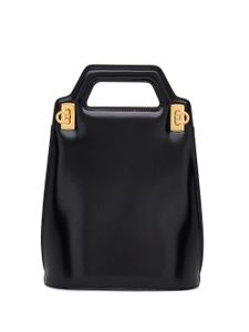 Ferragamo mini sac Wanda en cuir - Noir