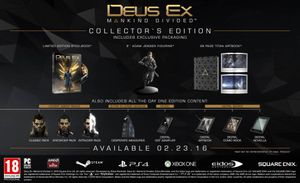 PS4 Deus Ex: Mankind Divided Collectors Edition