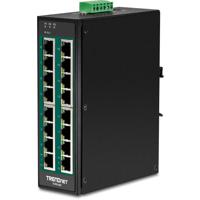 Trendnet TI-PG160 netwerk-switch Unmanaged Gigabit Ethernet (10/100/1000) Power over Ethernet (PoE) Zwart - thumbnail