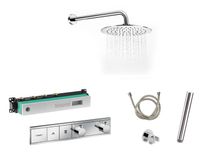 Hansgrohe RainSelect inbouw douchekraan met Saniclear Talpa 30cm douchekop en wandarm regendouche chroom