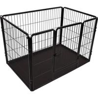 FLAMINGO Hondenkennel Kazan M 109x72x72 cm zwart
