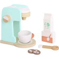 Tooky toy Houten Koffiezetapparaat met Accessoires 7-delig