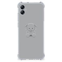 Samsung Galaxy A04e Stevig Bumper Hoesje Grijs Baby Olifant