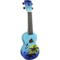 Mahalo MD1HA/BUB Designer Series Hawaii Blue Burst ukelele