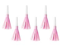 Feesttoeter lichtroze metallic 6 stuks