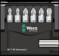 Wera Bit-Check 7 PZ Universal 1 05056296001 Bitset 7-delig - thumbnail