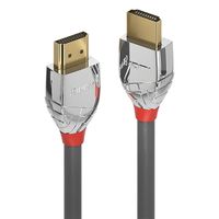 LINDY 37870 HDMI-kabel HDMI Aansluitkabel HDMI-A-stekker, HDMI-A-stekker 0.50 m Grijs 4K UHD