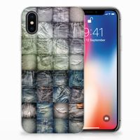 Silicone Back Cover Apple iPhone X | Xs Spijkerbroeken