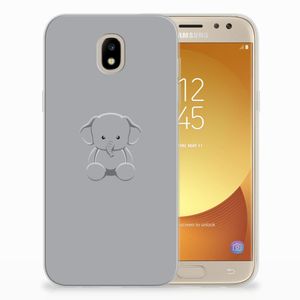 Samsung Galaxy J5 2017 Telefoonhoesje met Naam Grijs Baby Olifant