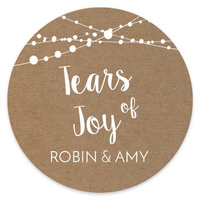 Etiket rond 35mm tears of joy kraft festival Etiket rond 35mm tears of joy kraft festival