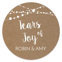 Etiket rond 35mm tears of joy kraft festival